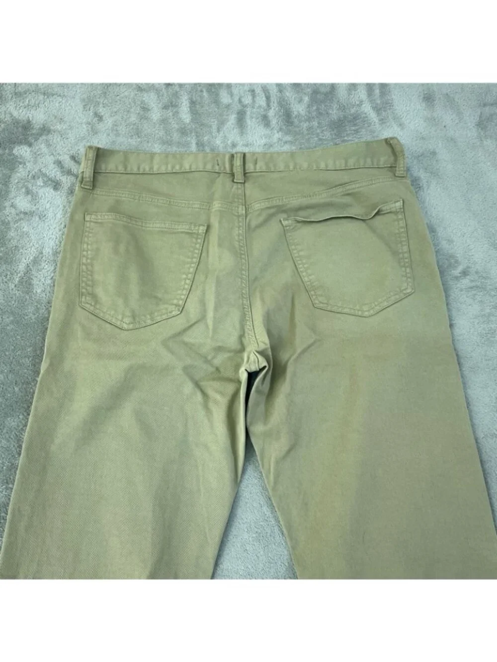 Banana Republic Men's Size 34x32 Slim-Fit Khaki Cotton 5 Pocket Pants